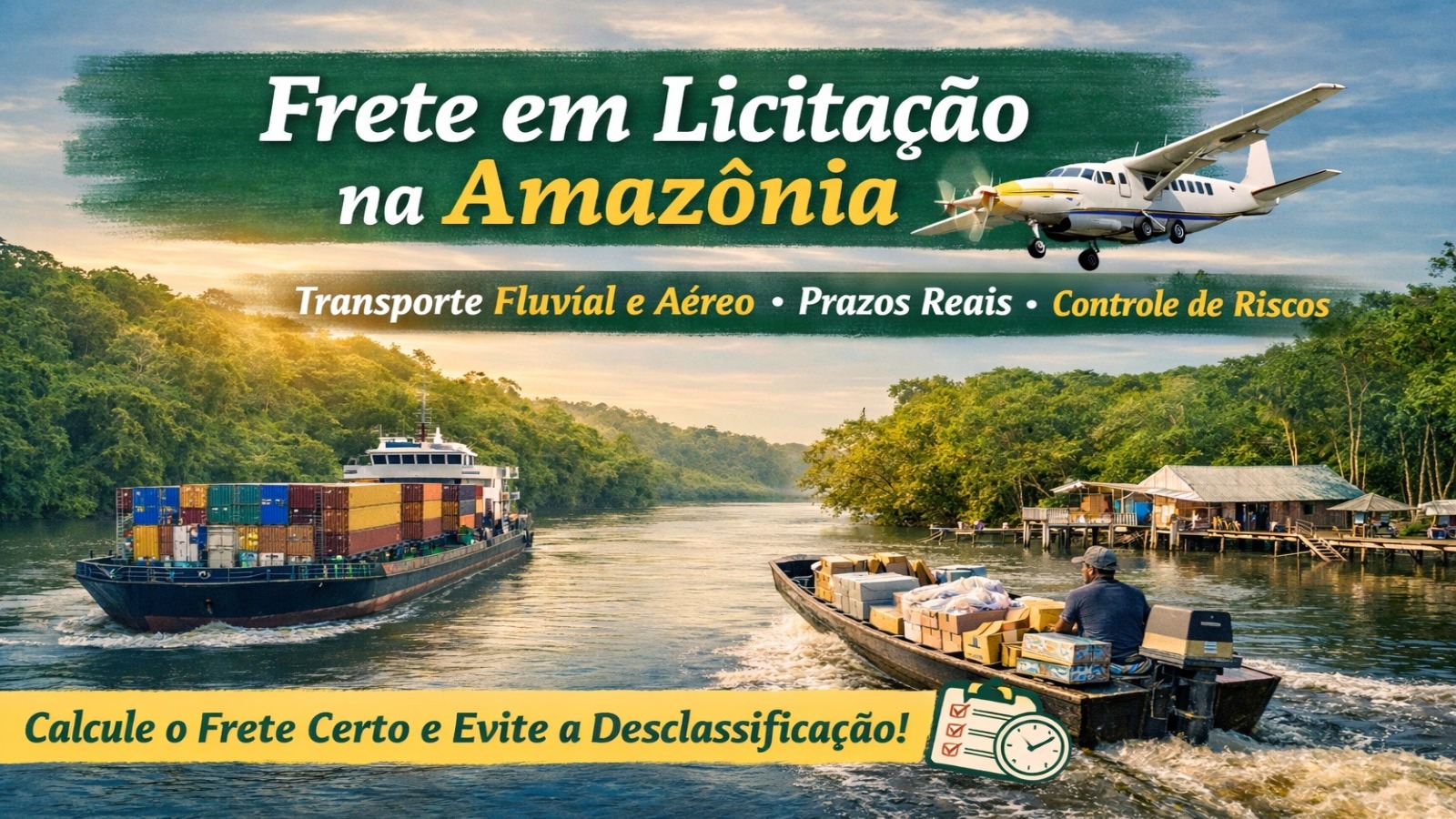 Frete em licitação na Amazônia